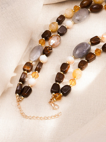 Multicolour Harmony Beaded Statement Necklace