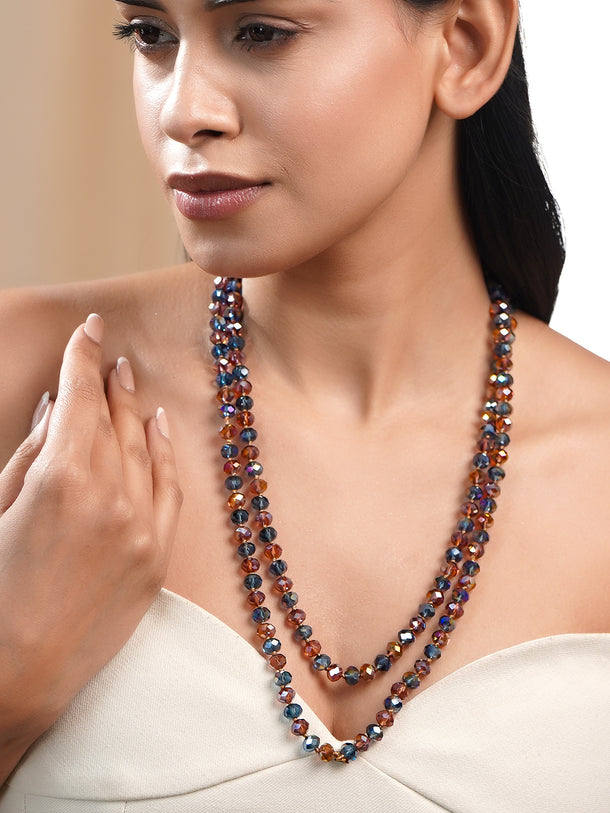 Everyday Luxe Crystal Beaded Necklace