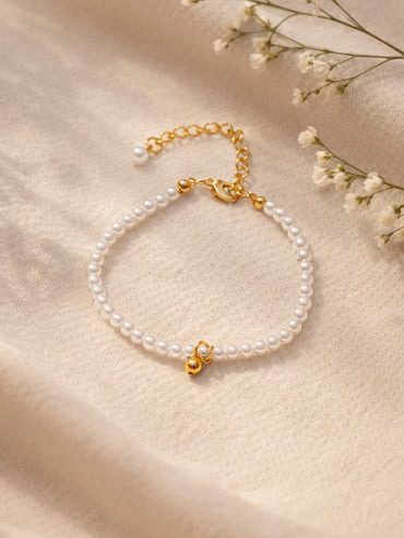 Demi Fine 18K Gold Plated Pearl Beaded Bracelet | Anti Tarnish