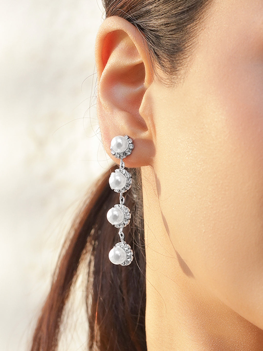 Pearl Dew Delicate Drop Earrings