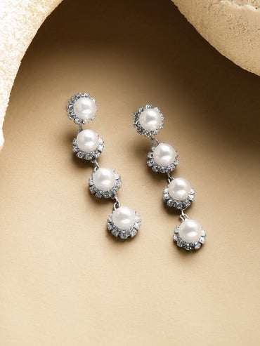 Pearl Dew Delicate Drop Earrings
