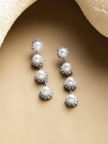 Pearl Dew Delicate Drop Earrings