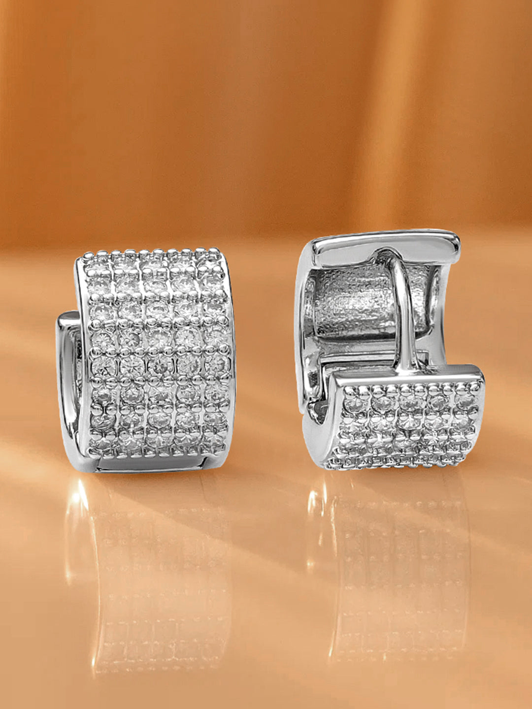 Eternal Whisper American Diamond Zirconia Hoops