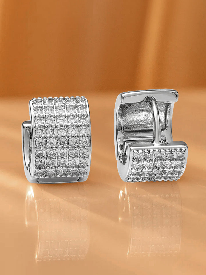 Eternal Whisper American Diamond Zirconia Hoops