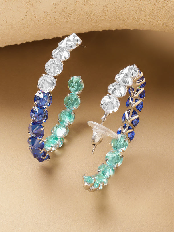 Multi Crystal Hoops