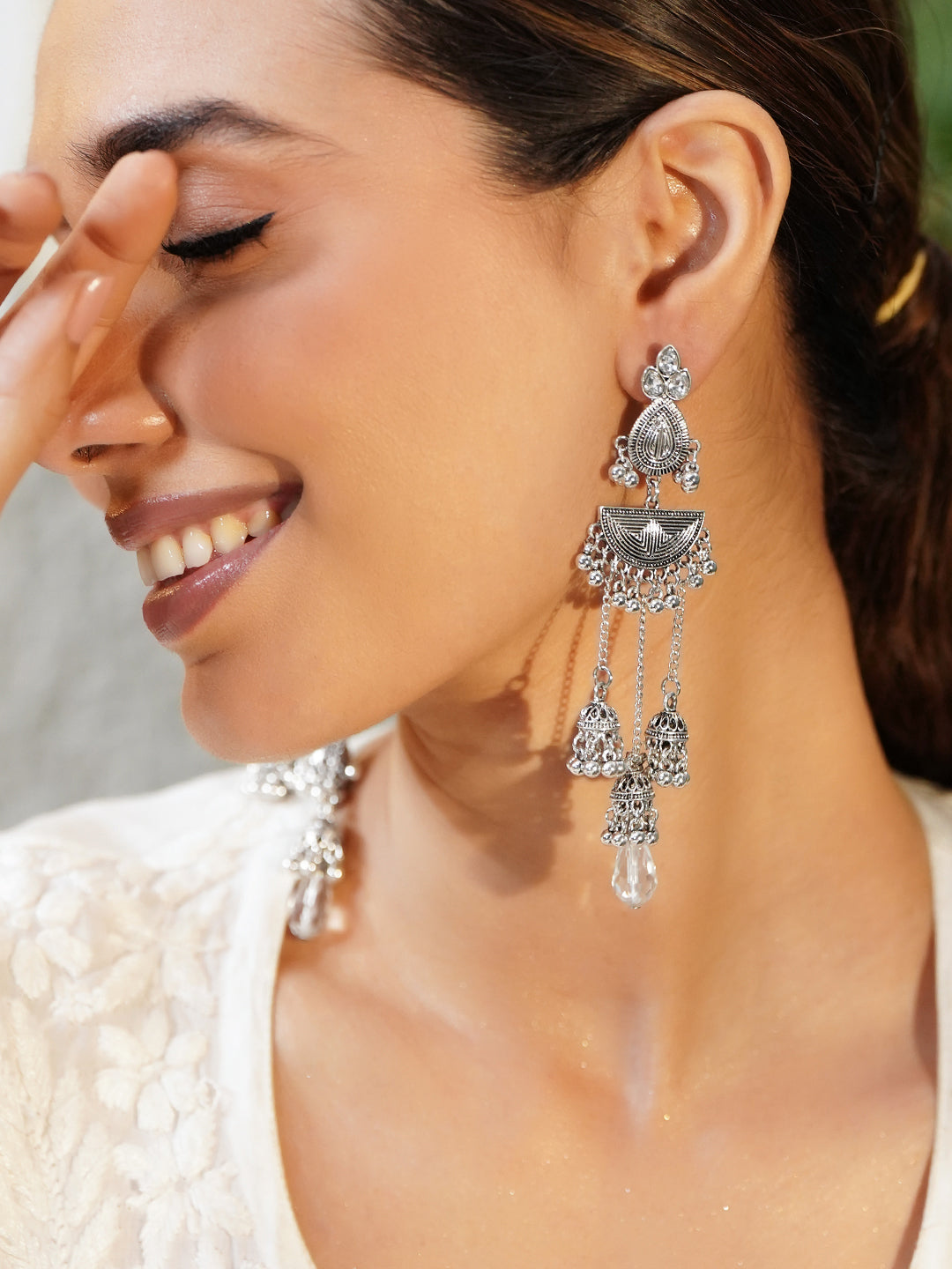 Rubans Geometric Drop Earrings