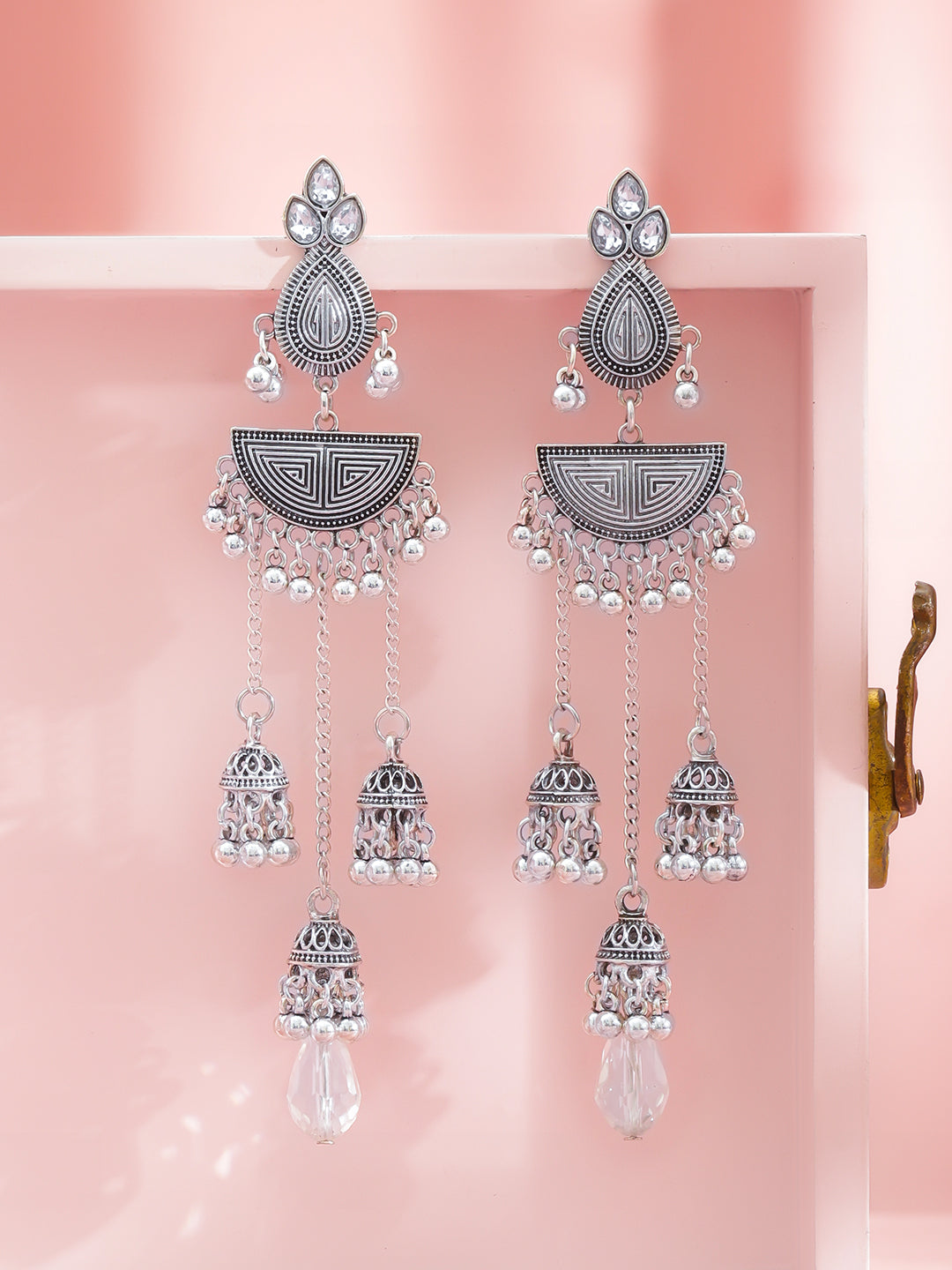 Rubans Geometric Drop Earrings