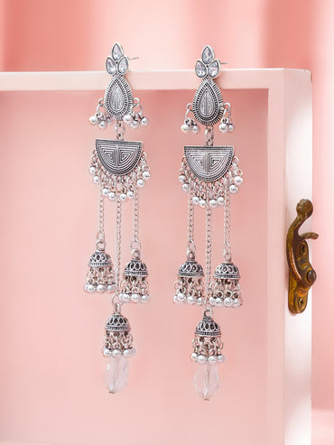 Rubans Geometric Drop Earrings