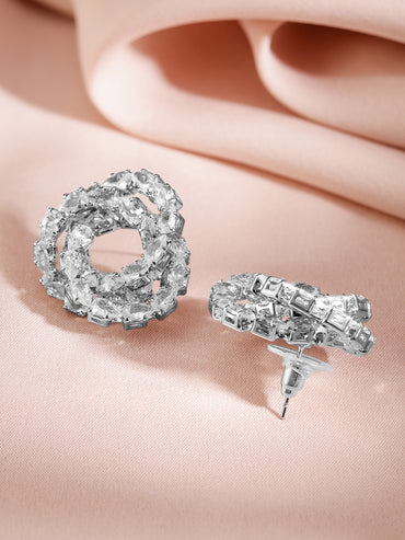 Crystal Embellished Stud Earrings
