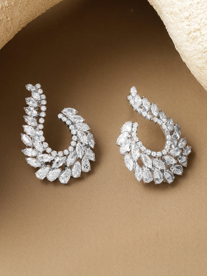 American Diamond Zirconia Studded Earrings