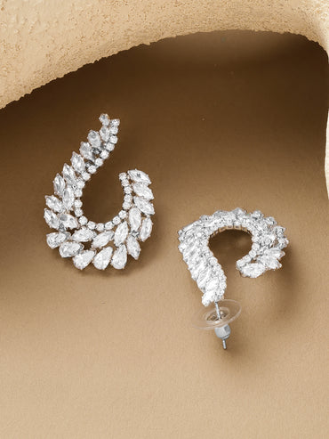 American Diamond Zirconia Studded Earrings