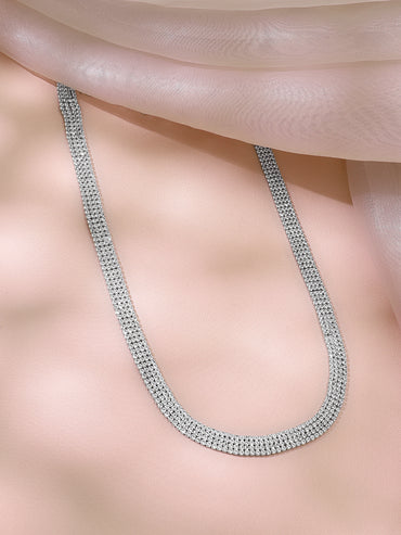 Mesh Design Multi Row Crystal Kamarbandh