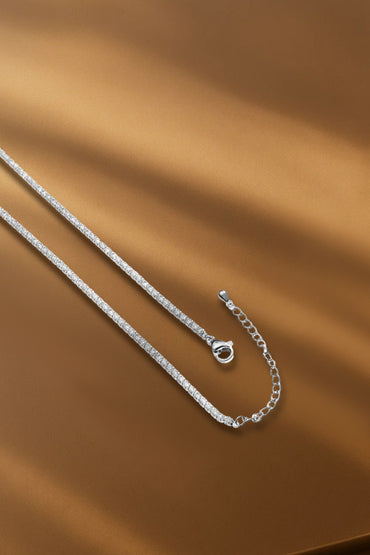 Minimal American Diamond Zirconia Studded Necklace