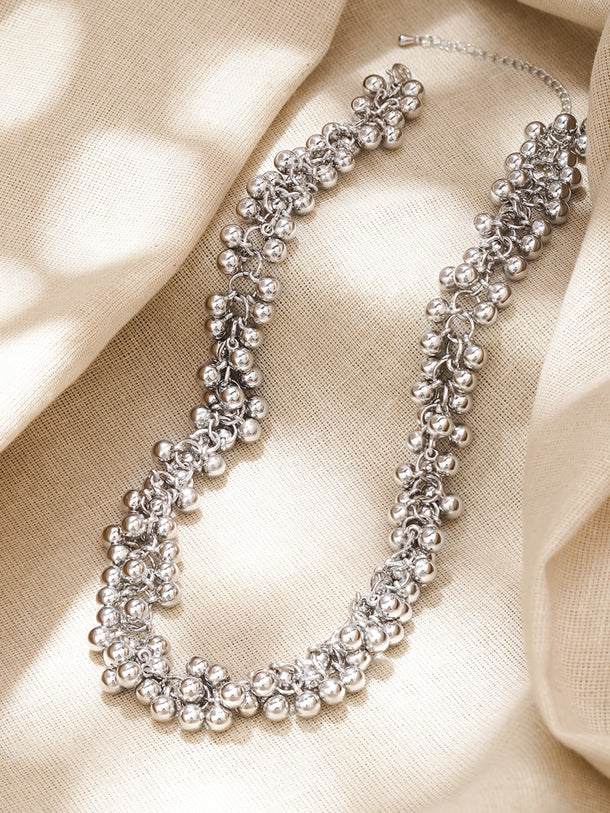 Oxidised Beaded Necklace