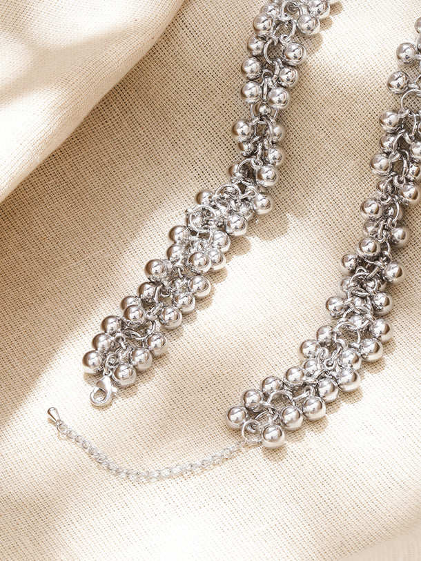 Oxidised Beaded Necklace