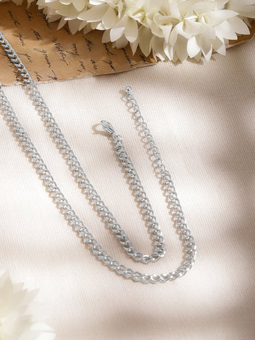 Oxidised Pink Enamel Ethnic Necklace