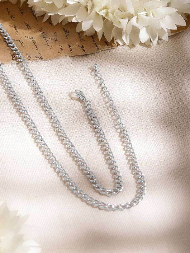 Oxidised Pink Enamel Ethnic Necklace