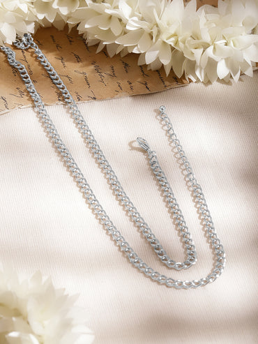 Oxidised Blue Enamel Ethnic Necklace