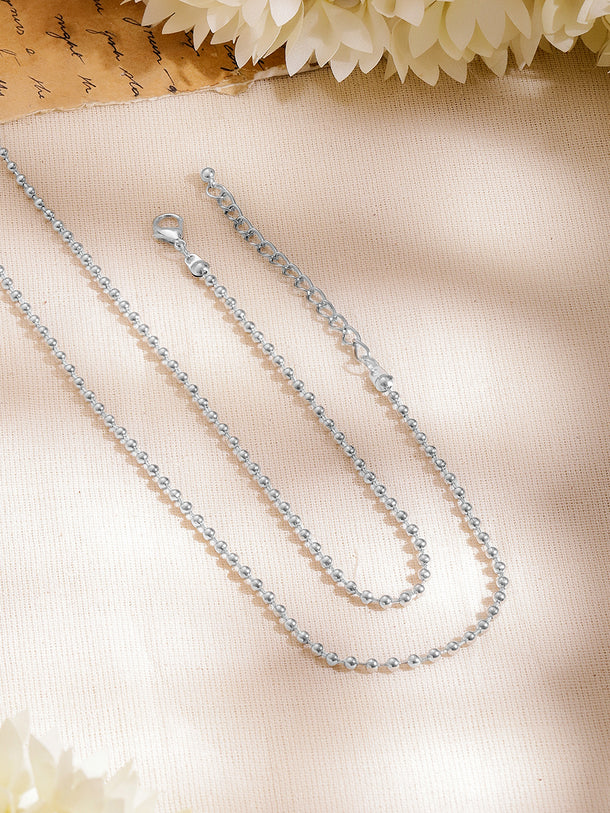 Oxidised Blue Pearl Statement Long Necklace