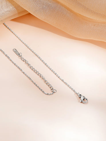 Demi Fine Rhodium Plated Cubic Zirconia Bar Pendant Necklace | Anti Tarnish