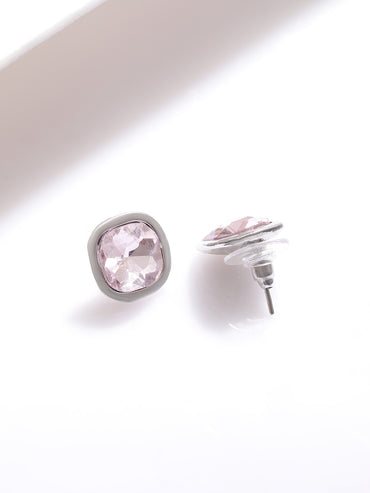 Pink & White Crystal Necklace Set