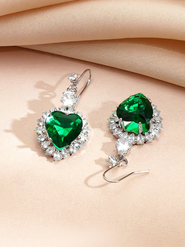 Wings of Freedom Green Crystal Necklace Set