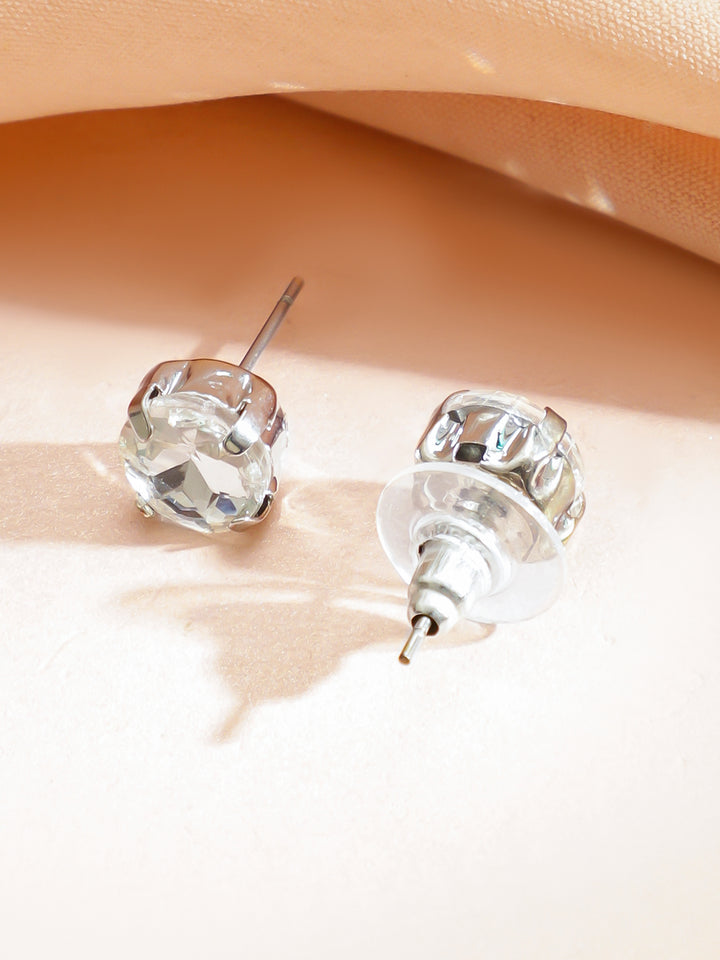 Minimal Pearl American Diamond Zirconia Necklace Set