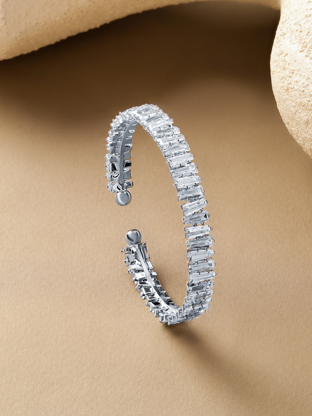 Baguette Crystal Cuff Bracelet