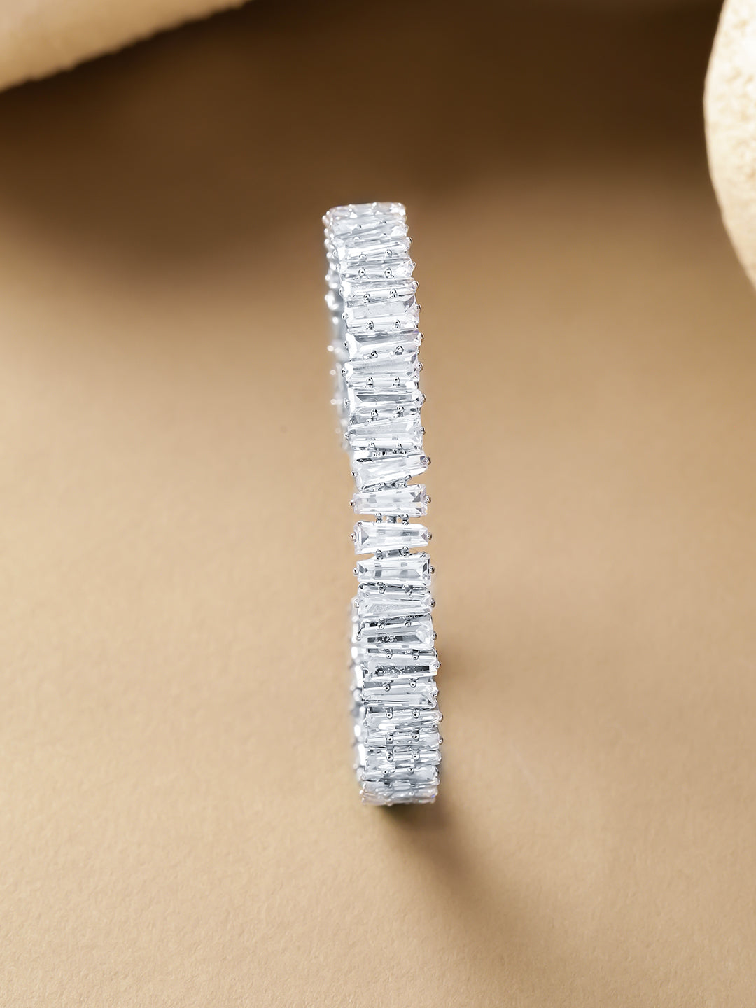 Baguette Crystal Cuff Bracelet
