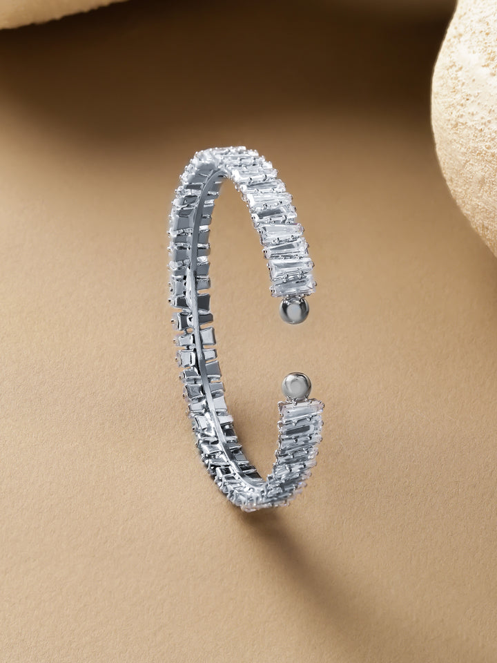 Baguette Crystal Cuff Bracelet