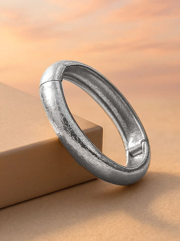 Rubans Silver-Plated Bangle-Style Bracelet