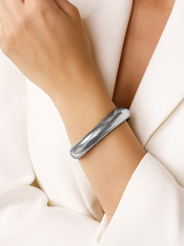 Rubans Silver-Plated Bangle-Style Bracelet