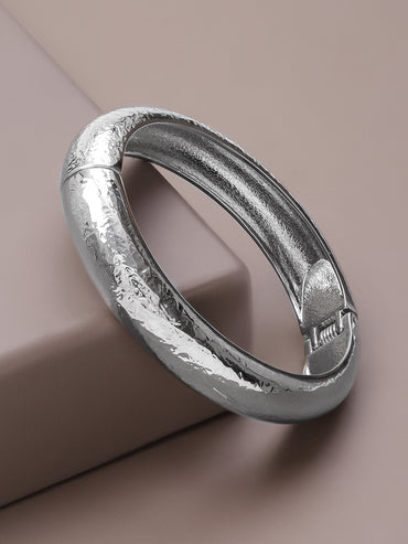 Rubans Silver-Plated Bangle-Style Bracelet
