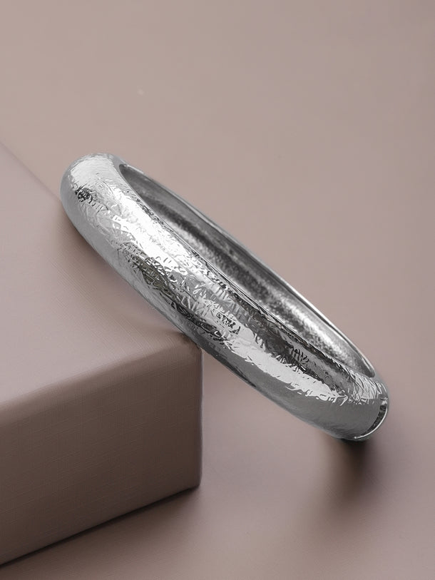 Rubans Silver-Plated Bangle-Style Bracelet