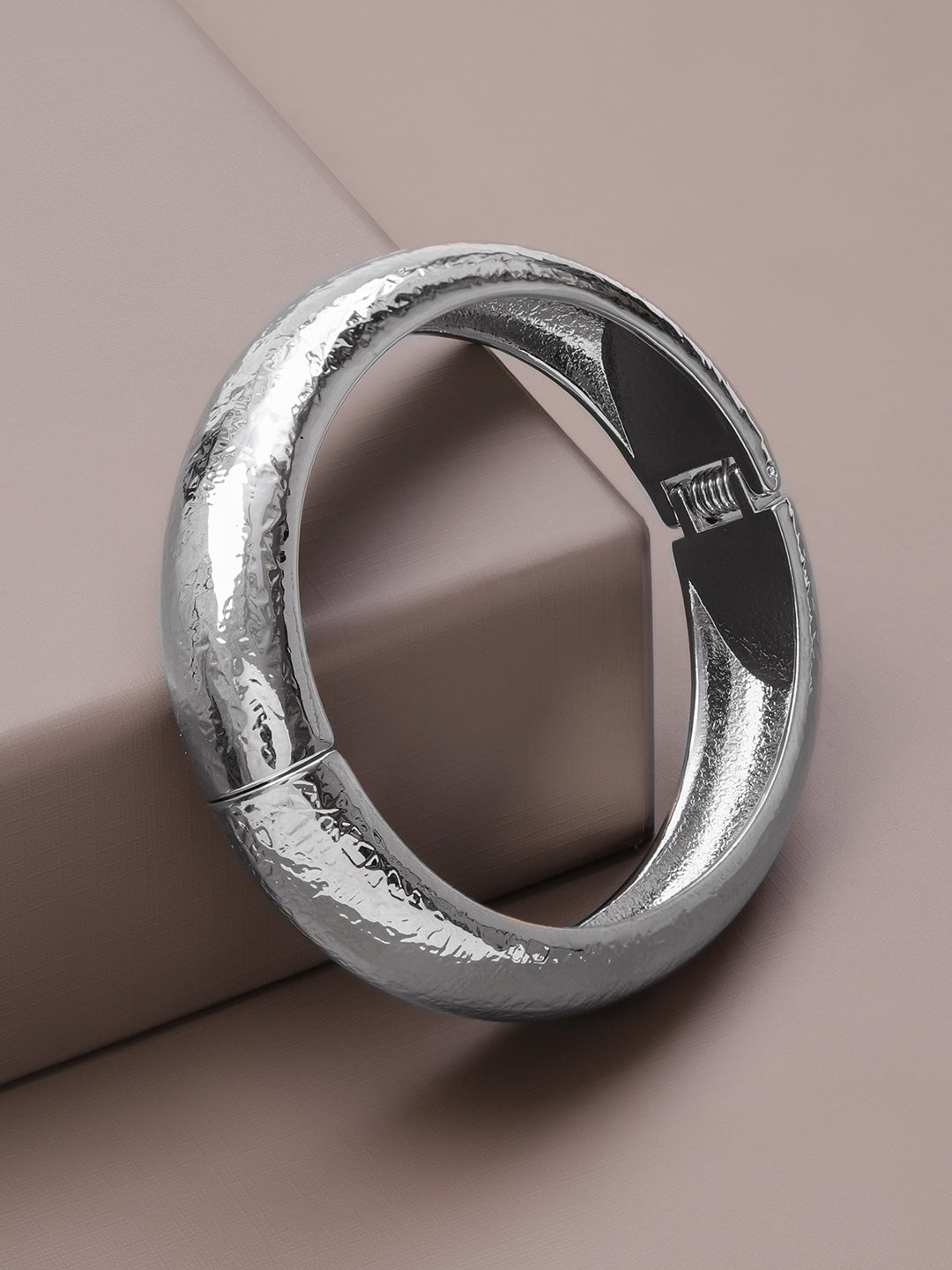 Rubans Silver-Plated Bangle-Style Bracelet