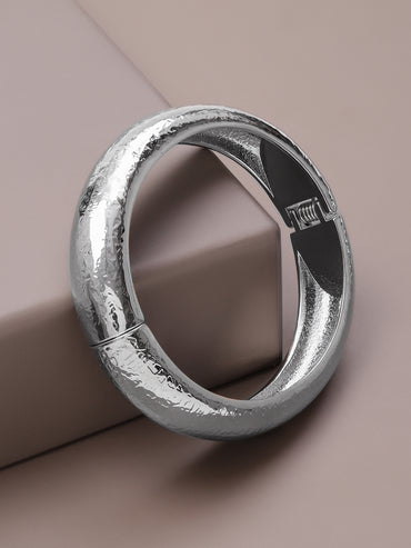 Rubans Silver-Plated Bangle-Style Bracelet