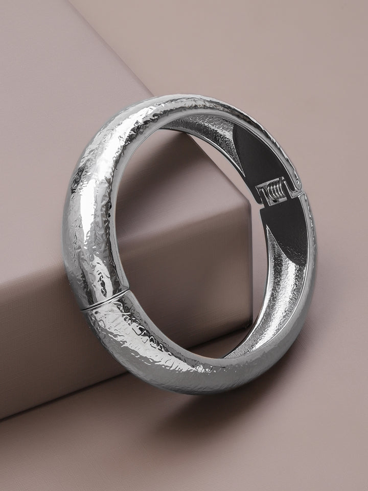 Rubans Silver-Plated Bangle-Style Bracelet