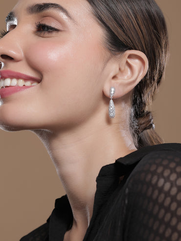 Raindrop Radiance American Diamond Zirconia Studs