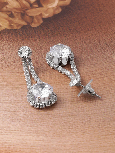 Layered Necklace Set in American Diamond Zirconia