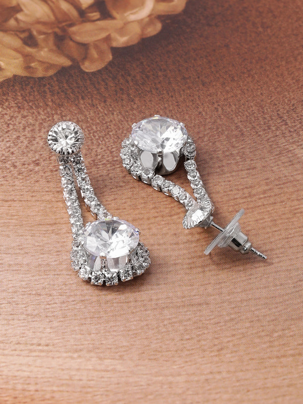 Layered Necklace Set in American Diamond Zirconia
