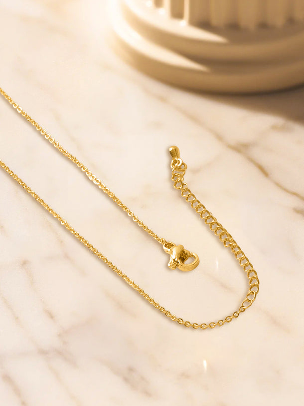 Multi-Ring Gold Toned Pendant Set