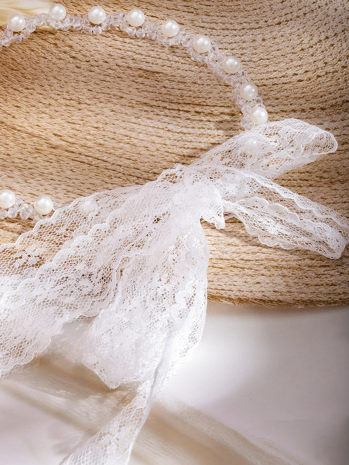 Gleaming Crystal & Pearl Hair Band