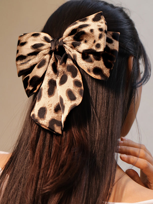Yellow & Black Bow Hair Pin