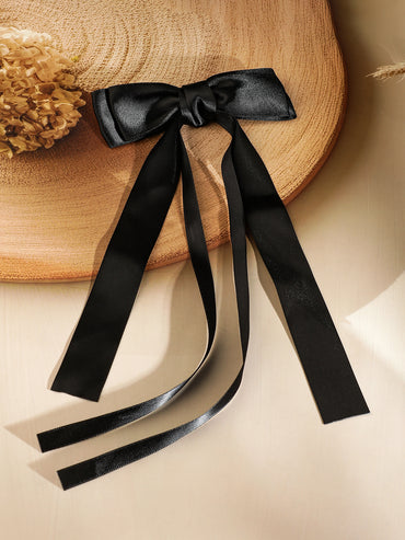 Black Bow Hair Pin