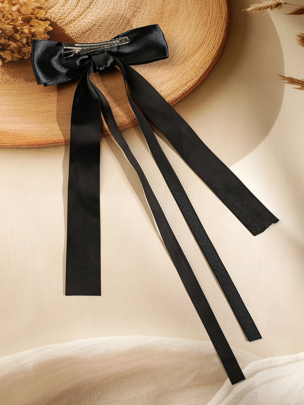 Black Bow Hair Pin