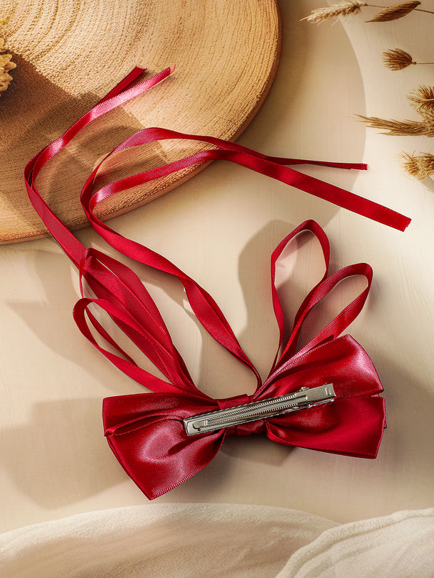 Red Ribbon Hair Tied