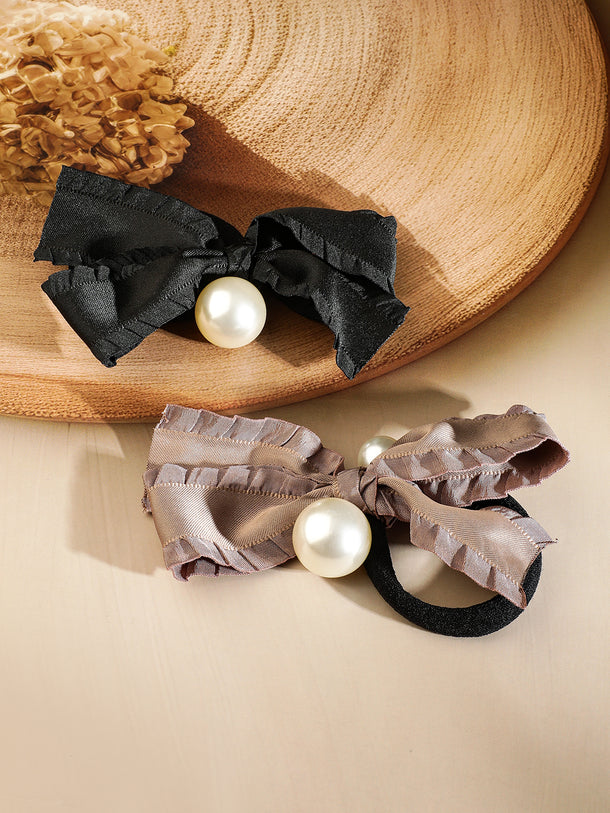 Statement Pearl Bow Hair Accessories