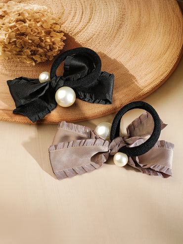 Statement Pearl Bow Hair Accessories