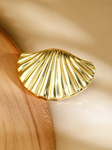 Golden Shell Hair Clip
