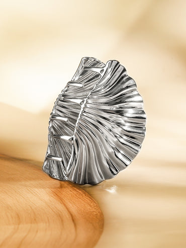 Silver Shell Hair Clip